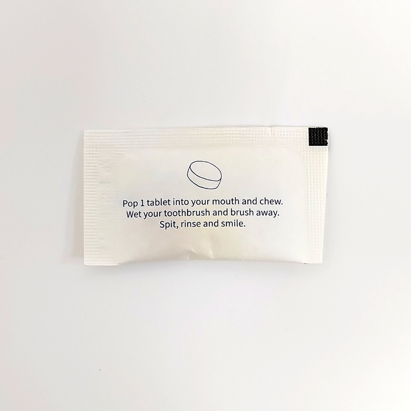 Hotel Travel Size Tabletki do wybielania zębów Stała pasta do zębów Organiczny środek do usuwania nieświeżego oddechu Pigułka do płukania jamy ustnej Mint
