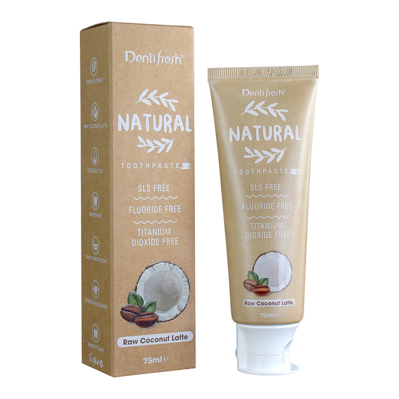 95 g Pasty do zębów Białka zębów Naturalny surowy kokos Latte Aroma SLS Bezpłatna esencja ziołowa Ekstrakt pasty do zębów