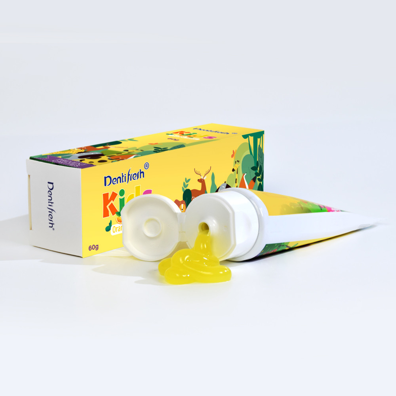 DENTIFRESH 60g Pomarańczowa pasta do zębów w pomarańczowej pascie smaku pasty do zębów pasty do zębów dla dzieci pasty do zębów mini