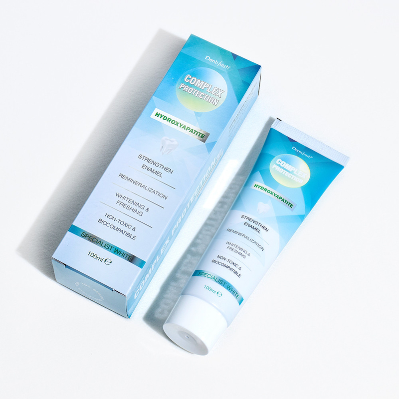 DENTIFRESH 100 g pasty do zębów z hydroksyapatytem, pasty do zębów o smaku miętowym, pasty do zębów dla dorosłych, pasty do zębów z logo