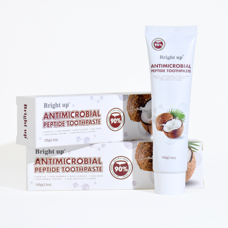 Wysokiej jakości Brilliant up Antimicrobial Peptide pasta do zębów, 100g (3,5 oz) Per Tube olej kokosowy hurtowy