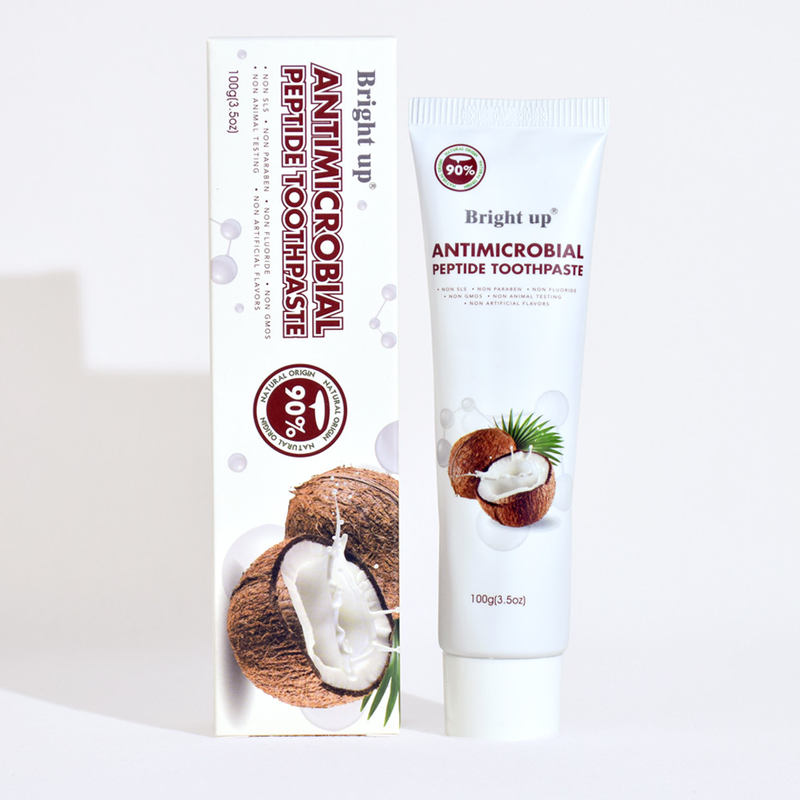 Wysokiej jakości Brilliant up Antimicrobial Peptide pasta do zębów, 100g (3,5 oz) Per Tube olej kokosowy hurtowy