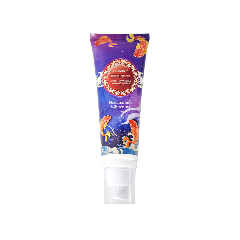 VECMINT 100 ml pasty do zębów z esencji ziołowej - z ekstraktem z Sophora Flavescens & Malva Verticillata - niacynamidową formułą wybielającą