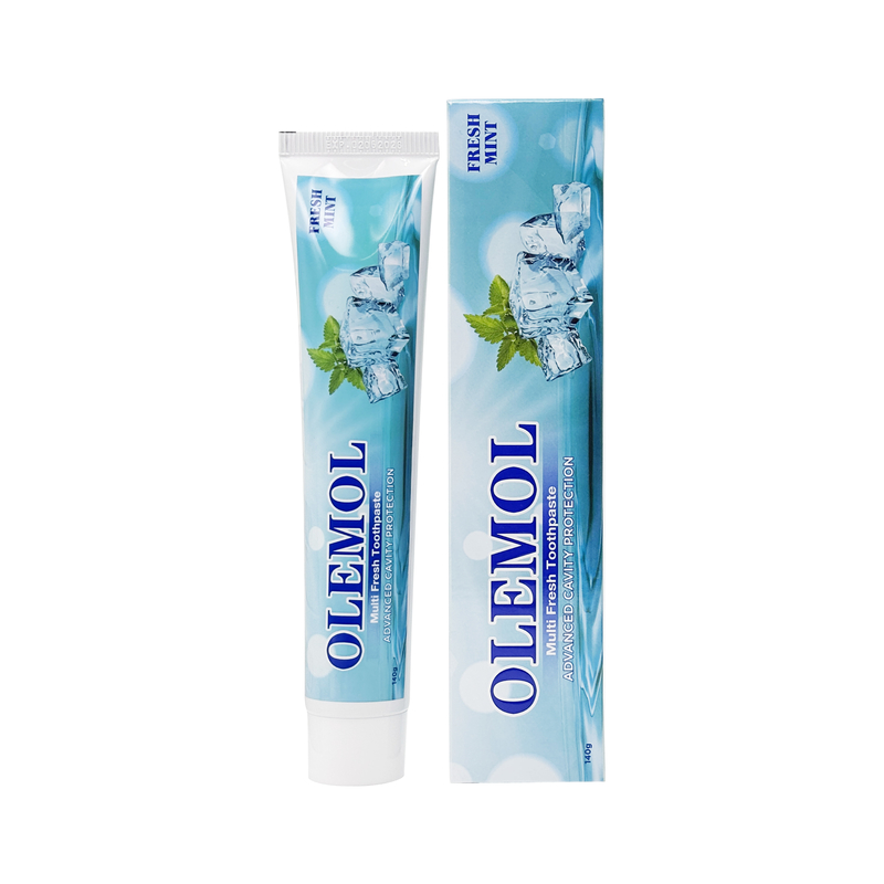 OLEMOL Multi Świeża pasta do zębów 100g - Świeża pasta miętowa o zaawansowanej ochronie jamy ustnej dla codziennej higieny jamy ustnej i pielęgnacji zębów