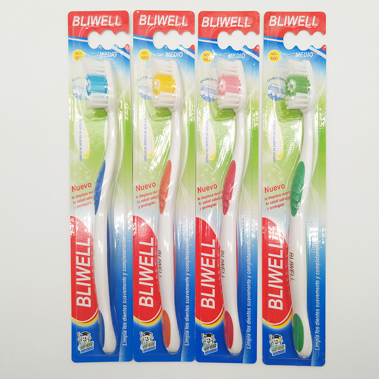 Hurtownia OEM Eco Friendly Color Handle Plastikowa, miękka szczoteczka do zębów wielokrotnego użytku do jamy ustnej