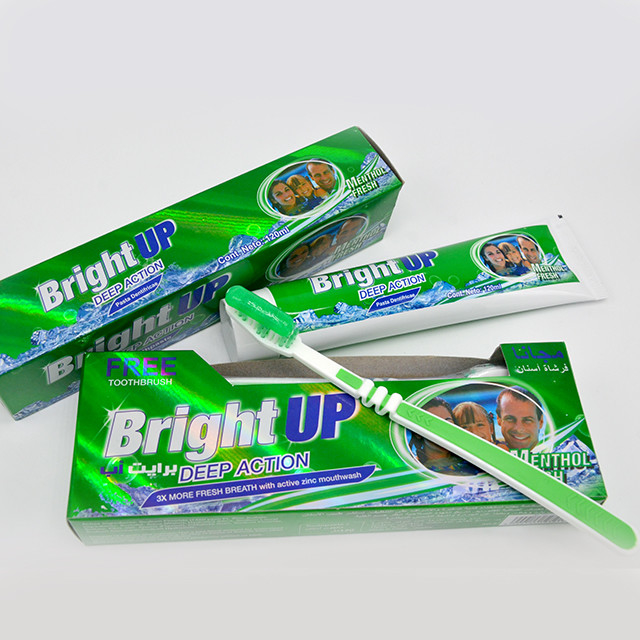 Bright Up Refreshing Mint Flavor Pielęgnacja jamy ustnej Pasta do zębów Generic z bezpłatną szczoteczką do zębów